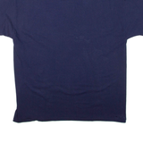 HANES University Of Illinois Mens T-Shirt Blue USA Roll Neck XL