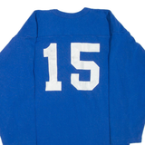 RUSSELL ATHLETIC Rockets Mens T-Shirt Blue 3/4 Sleeve V-Neck M