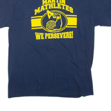 GILDAN Martin Mathletes Mens T-Shirt Blue L