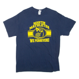 GILDAN Martin Mathletes Mens T-Shirt Blue L