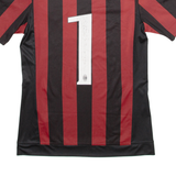 ADIDAS 2015-16 AC Milan Home Kit Mens Football Shirt Jersey Red S