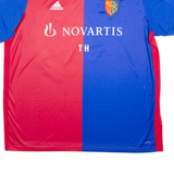 ADIDAS 2018-19 FC Basel Home Kit Champions League Mens Football Shirt Jersey Blue 2XL