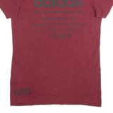 ADIDAS Mens T-Shirt Maroon S
