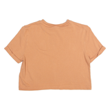 ADIDAS Cropped Womens T-Shirt Orange UK 14