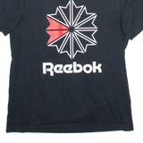 REEBOK Womens T-Shirt Black M