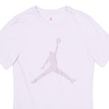 AIR JORDAN Womens T-Shirt Purple XS