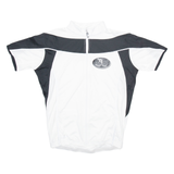 SPIRO Full Zip Cycling Mens Jersey White M