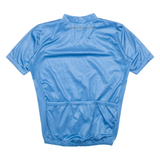 Cycling Mens Jersey Blue 1/4 Zip L