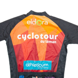 TEXNER Full Zip Cycling Mens Jersey Orange S