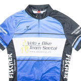 CUORE Full Zip Cycling Mens Jersey Blue S