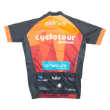 TEXNER Full Zip Cycling Mens Jersey Orange M