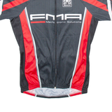 SMS SANTINI Full Zip Cycling Mens Jersey Black S