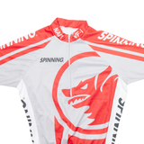 MAD DOG Cycling Mens Jersey Grey 1/2 Zip S