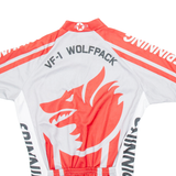 MAD DOG Cycling Mens Jersey Grey 1/2 Zip S