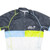 89 SPORTS Full Zip Cycling Mens Jersey Black L