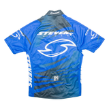 SMS SANTINI Cycling Mens Jersey Blue 1/2 Zip L