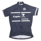 GLORDANA Full Zip Cycling Mens Jersey Black M