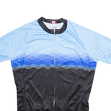 Full Zip Cycling Mens Jersey Black XL