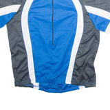 Cycling Mens Jersey Blue 1/2 Zip XL