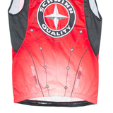 SCHWINN Cycling Vest Mens Jersey Red Sleeveless 1/2 Zip S