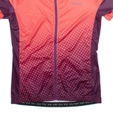 SHERPA Full Zip Cycling Womens Jersey Pink Button Neck XL