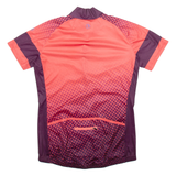 SHERPA Full Zip Cycling Womens Jersey Pink Button Neck XL