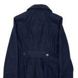 TOMMY HILFIGER Womens Duffle Coat Blue Wool M