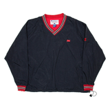 CHAMPION Mens Pullover Jacket Black Nylon 2XL