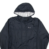 HELLY HANSEN Womens Rain Jacket Black Hooded L