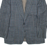 Mens Blazer Jacket Green 90s Check L