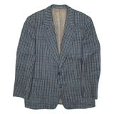 Mens Blazer Jacket Green 90s Check L