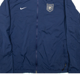 NIKE Providence Academy Sherpa Lined Mens Jacket Blue USA 2XL
