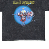 GLOBAN Iron Maiden Mens Band T-Shirt Grey L