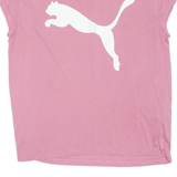 PUMA Womens T-Shirt Pink UK 8