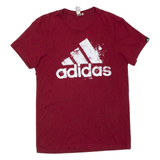 ADIDAS Mens T-Shirt Maroon S