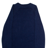 LEVI'S Mens Jumper Blue Crew Neck Tight Knit S