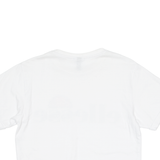 ELLESSE Cropped Womens T-Shirt White Crew Neck UK 6