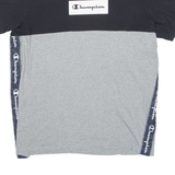 CHAMPION Mens T-Shirt Grey Crew Neck M