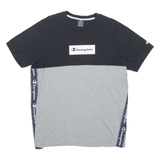 CHAMPION Mens T-Shirt Grey Crew Neck M
