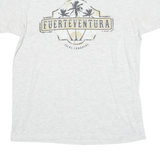 TEES FACTORY Fuerteventura Mens T-Shirt Grey Crew Neck S