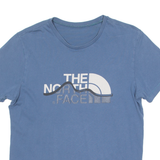 THE NORTH FACE Mens T-Shirt Blue Crew Neck S