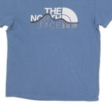 THE NORTH FACE Mens T-Shirt Blue Crew Neck S
