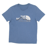 THE NORTH FACE Mens T-Shirt Blue Crew Neck S