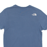 THE NORTH FACE Mens T-Shirt Blue Crew Neck S