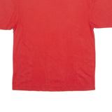 REEBOK Mens T-Shirt Red V-Neck L