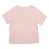 ADIDAS ORIGINALS Womens T-Shirt Pink Crew Neck UK 8
