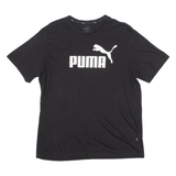 PUMA Mens T-Shirt Black Crew Neck XL