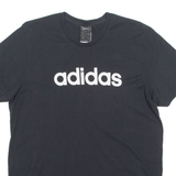 ADIDAS Mens T-Shirt Black Crew Neck M
