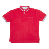 TOMMY HILFIGER Mens Polo Shirt Red L