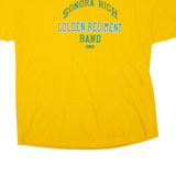 Sonora High Golden Regiment Band Mens T-Shirt Yellow USA XL